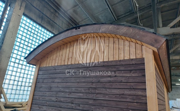 Мобильная баня каркасной сборки «Планкен» фото 2